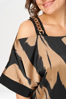 Костюм брючный 2-2884 коричневый Romanovich style