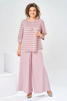 Костюм брючный 2-2892 пудровый Romanovich style