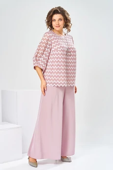 Костюм брючный 2-2892 пудровый Romanovich style
