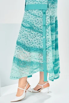 Костюм с юбкой 2-2904 бирюзовый Romanovich style