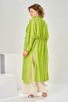 Костюм брючный 3-2932 зелёный Romanovich style