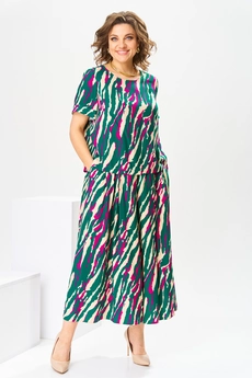 Костюм брючный 2-2704 мультиколор-1 Romanovich style