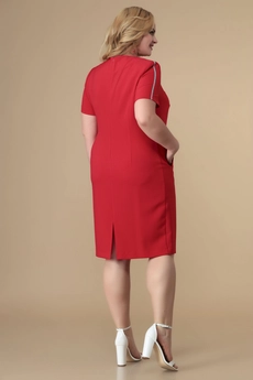 Костюм с платьем 3-2046 черный + красный Romanovich style