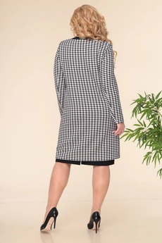 Костюм с платьем 3-2332 черный+рыжий Romanovich style