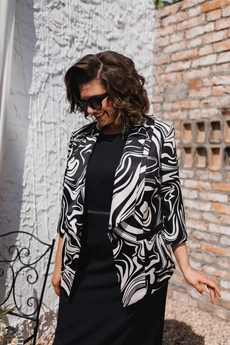 Костюм с платьем 3-2559 чёрный Romanovich style