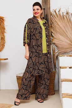 Костюм брючный 3-2668 коричневый Romanovich style