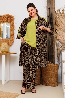 Костюм брючный 3-2668 коричневый Romanovich style