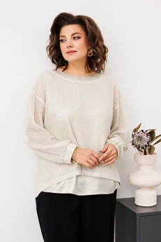 Костюм брючный 3-2734 золото Romanovich style