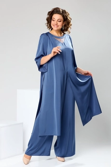 Костюм брючный 3-2749 голубой Romanovich style