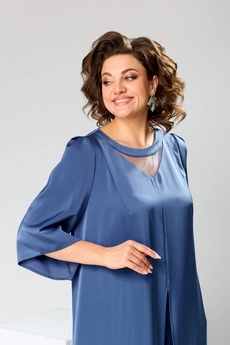 Костюм брючный 3-2749 голубой Romanovich style