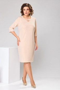 Костюм с платьем 3-2752 чёрный + золото Romanovich style