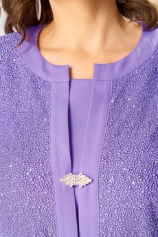 Костюм с платьем 3-2763 лаванда Romanovich style