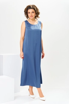 Костюм с платьем 3-2789 деним Romanovich style
