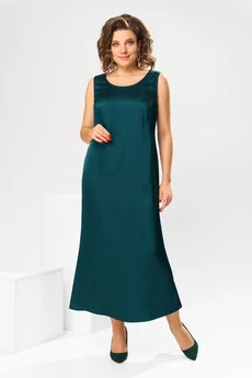 Костюм с платьем 3-2789 изумруд Romanovich style