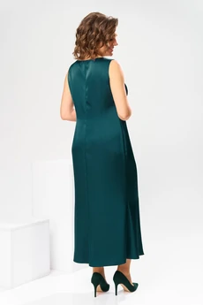 Костюм с платьем 3-2789 изумруд Romanovich style