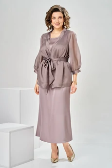 Костюм с платьем 3-2789 капучино Romanovich style