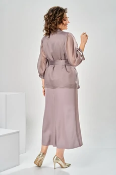 Костюм с платьем 3-2789 капучино Romanovich style