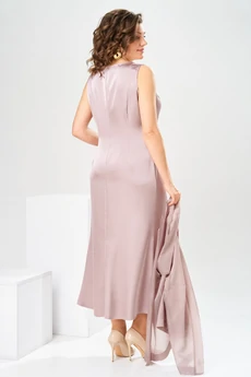Костюм с платьем 3-2789 пыльно-розовый Romanovich style