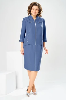 Костюм с платьем 3-2914 джинс Romanovich style