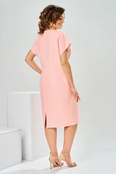 Костюм с платьем 3-2930 персиковый Romanovich style