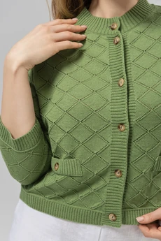 Жакет РВ0162-ХЛ4 зеленая оливка Romgil