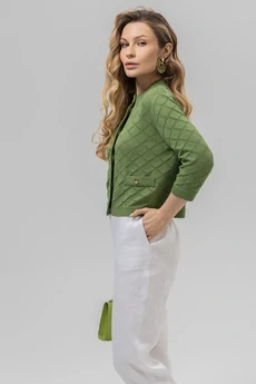 Жакет РВ0162-ХЛ4 зеленая оливка Romgil