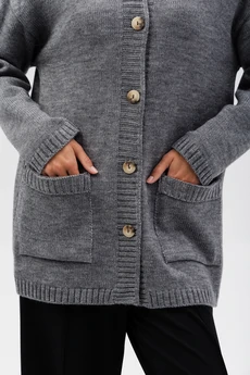 Кардиган РВ0268-ШЕ5 серый Romgil