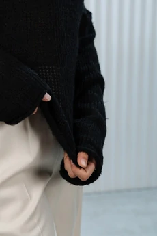 Джемпер РВ0345-АК5 черный Romgil