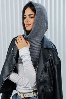 Капор РВ0362-ШЕ5 серый Romgil