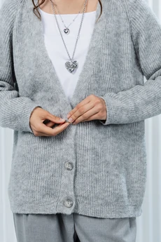 Кардиган РВ0367-АК2 светло-серый Romgil