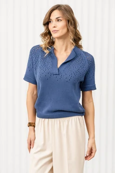 Джемпер РВ0368-ХЛ2 индиго Romgil