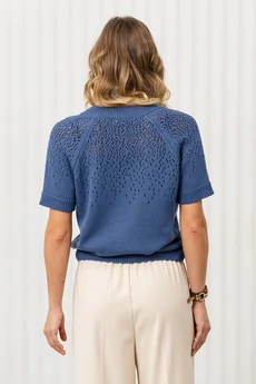 Джемпер РВ0368-ХЛ2 индиго Romgil