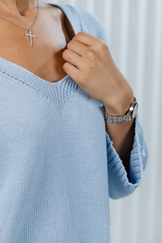 Джемпер РВ0369-ХЛ2 бледно-голубой Romgil