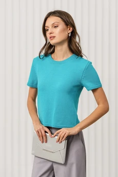 Джемпер РВ0376-ХЛ2 темно-бирюзовый Romgil