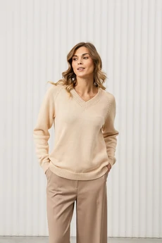 Джемпер РВ0380-ХЛ2 светло-бежевый Romgil
