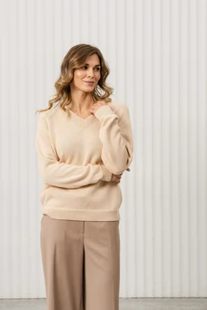 Джемпер РВ0380-ХЛ2 светло-бежевый Romgil