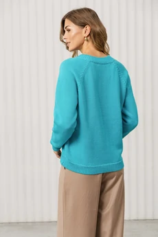 Джемпер РВ0380-ХЛ2 темно-бирюзовый Romgil