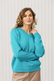 Джемпер РВ0380-ХЛ2 темно-бирюзовый Romgil