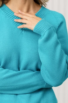 Джемпер РВ0380-ХЛ2 темно-бирюзовый Romgil