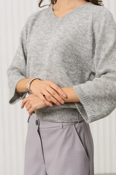 Джемпер РВ0381-АК2 светло-серый Romgil