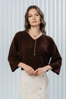 Джемпер РВ0381-АК2 шоколадный Romgil