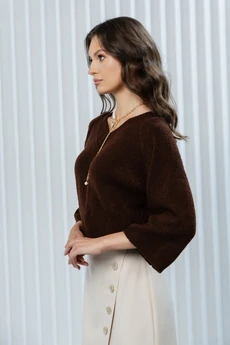 Джемпер РВ0381-АК2 шоколадный Romgil