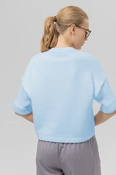 Джемпер РВ0386-ХЛ2 бледно-голубой Romgil