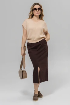 Джемпер РВ0403-ХЛ4 светло-бежевый Romgil