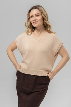 Джемпер РВ0403-ХЛ4 светло-бежевый Romgil
