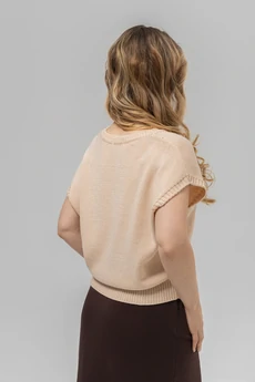 Джемпер РВ0403-ХЛ4 светло-бежевый Romgil