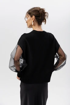 Джемпер РВ0413-ХЛ5 черный Romgil