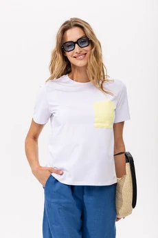 Джемпер РП0132-ХЛ4 белый+светло-желтый Romgil