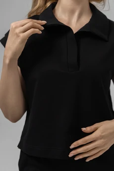 Костюм с юбкой РП0133-ХЛ4 черный Romgil