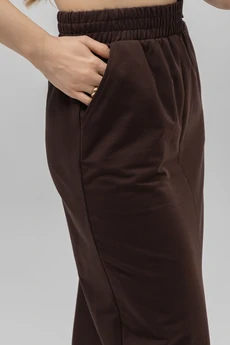 Костюм с юбкой РП0133-ХЛ4 шоколадный Romgil